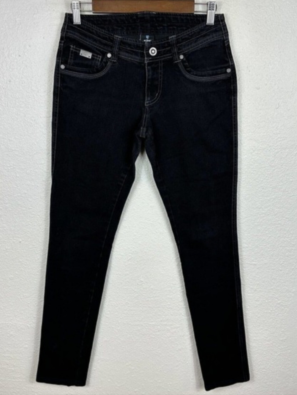 Kuhl Drawstring Jeans Danzr KraftWerk 4, Skinny Black Low rise, Adjustable, Hike